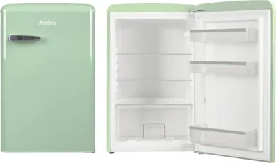Produktbild von Amica VKS 15623 M, Vollraum-Kühlschrank im Retro Design, 85 cm Höhe, fresh mint,