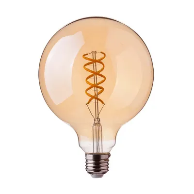 Produktbild von E27 4.8 W LED Filament Nostalgie Retro Design Leuchtmittel Lampe Form G95 Warmweiß 1800K