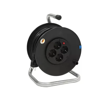 Obrázek produktu pro Bachmann 392.180, 25 m, IP20, Černá, Plast, 4 AC zásuvky / AC zásuvek, 250 V