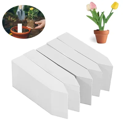 Produktbild von Pflanzenschild Pflanzenetikett Pflanzenstecker - 10 x 2 cm - Weiß - 500 Stück - Für Garten und Balkon