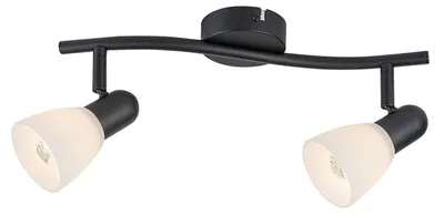 Productafbeelding van Rabalux Plafondlamp Spot, 2x E14 fitting, IP20, zwart, merk Soma