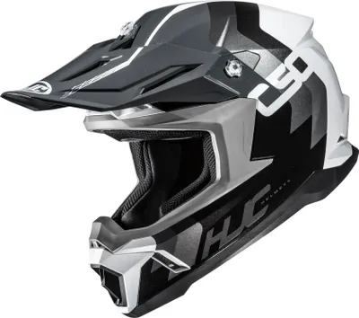Produktbild von HJC C50 Primal MC5 Crosshelm Weiss / Grau / Schwarz XL