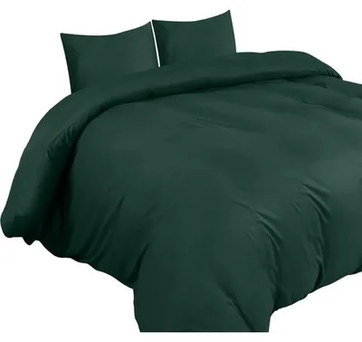 Produktbild von Famanu Bettwäsche Set - Weiches Mikrofaser Bettbezug 240x220cm mit Kissenbezügen 65x65cm - Smaragd