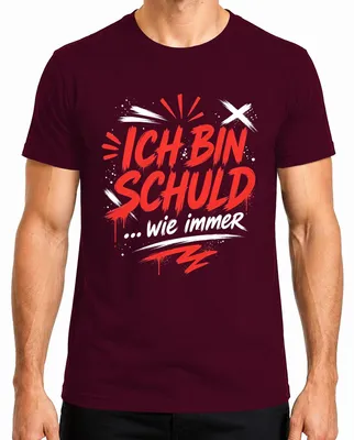 Imagen del producto de Camiseta para hombre, color burdeos, talla XXL, con el texto: "Soy culpable, como siempre. Sarcasmo. Divertido. Chivo expiatorio."