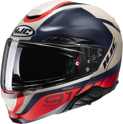 Zdjęcie produktu dla Hjc Rpha 91 Rafino – kask modułowy, czarny, rozmiar L