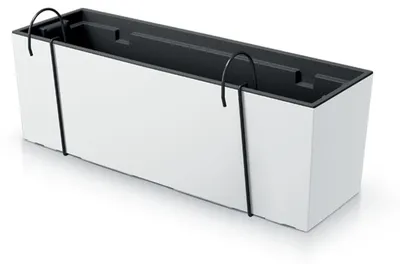 Productafbeelding van Koffer Truhlík URBI CASE W met opbergruimte en haken, 58 cm - kleur: wit