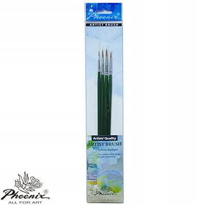Zdjęcie produktu dla Zestaw pędzli malarskich Phoenix 4 szt. 6617S