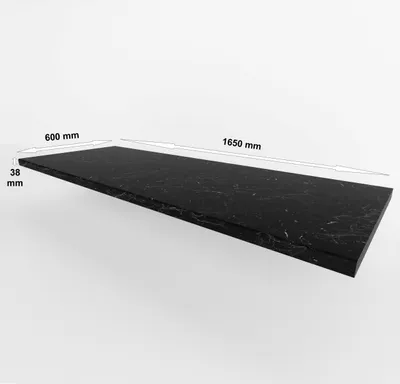 Produktbild von Arbeitsplatte 165 cm 38 mm Marmur ROMA matt Küche Siena, Monza, Arona