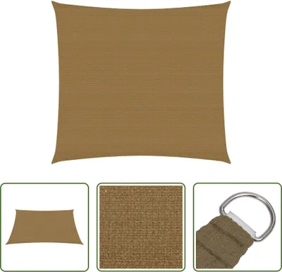 Produktbild von The Living Store Sonnensegel 160 g/m² Taupe 3x3 m HDPE