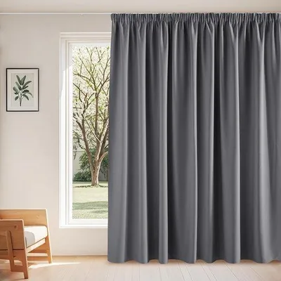 Immagine prodotto di Tenda oscurante Unyqoos® extra larga, con coulisse, termoisolante, grigia, 245 x 300 cm