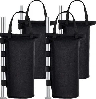 Produktbild von Famanu Gewichtssäcke Set von 4 für Gartenhäuser - PVC-Beschichtung - Pop-up Zelte - Überdachung - Außenbereich