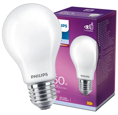 Zdjęcie produktu dla Żarówka LED E27 A60 7W = 60W 806lm 4000K Neutralna FILAMENT LED Classic Philips