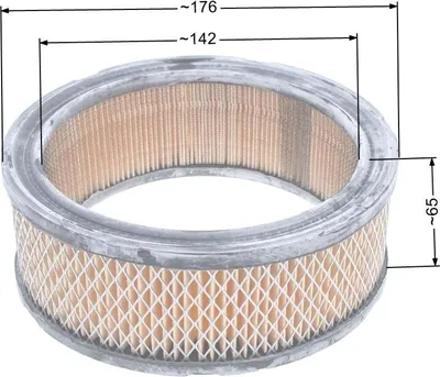 Obrázok produktu pre Vzduchový filter Kohler 10;12;14;18HP 8R06-04