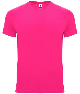 Image de T-shirt Roly Sport « Bahrain » pour homme LT3648 (S) (rose fluo)