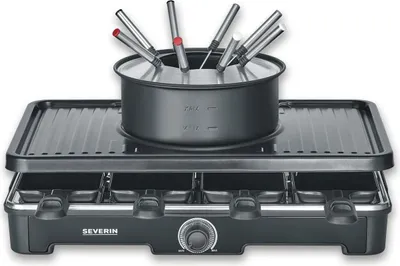 Produktbild von SEVERIN Raclette-Fondue Kombination RG 2347  aus Kunststoff, schwarz