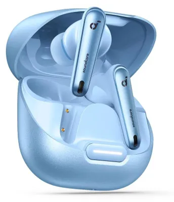 Image de Écouteurs intra-auriculaires Bluetooth Anker Soundcore Liberty 4 NC A3947G61, bleu clair