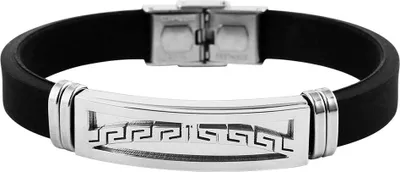 Produktbild von Akzent Armband aus Silikon und Edelstahl