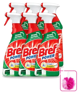 Produktbild von 6 x Bref Power Küchenreiniger - Spray - Fettlöser - 750 ml - Sparpackung - 6 Stücke