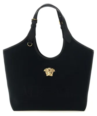 Produktbild von Versace La Medusa Cabas schwarz Canvas goldene Medusa