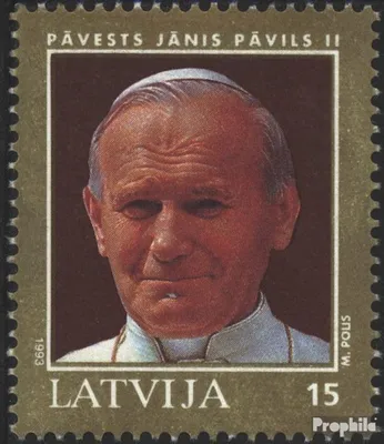 Produktbild von Briefmarken Lettland 1993 Mi 360 (kompl.Ausg.) gestempelt Papst