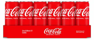 Immagine prodotto di Bevanda analcolica Coca Cola Regular Blik 330ml | 24 pezzi