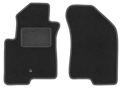 Produktbild von Velours-Fußmatten Vorne für Jeep Compass MK49 2007-2017 (SUV) – 2-tlg, Graphit, passgenau – Wielganizator LUX