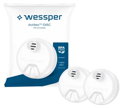 Immagine prodotto di Filtro per acqua Wessper per borraccia, cartuccia compatibile con le borracce Wessper Activemax Triline da 0,5 litri e ION8 da 0,7 litri, 1 litro e 1,2 litri, A