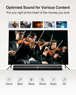 Zdjęcie produktu dla Kino domowe Soundbar 190 W 2.1 System audio Bluetooth z subwooferem