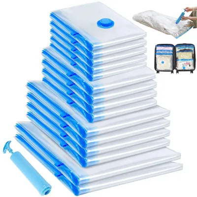 Imagen del producto de Omgoods - Juego de 13 bolsas de vacío para ropa y ropa de cama, ahorra espacio