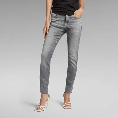 Produktbild von G-STAR RAW DENIM 3301 SKINNY ANKLE Sun Faded Glacier Grey Damen Jeans, Größe:W28/L30, Farbe:Sun Faded Glacier Grey