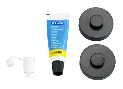 Produktbild von WENKO Power-Loc® Adapter Kleber Set 2 Bad Wand Haken WC befestigen ohne bohren