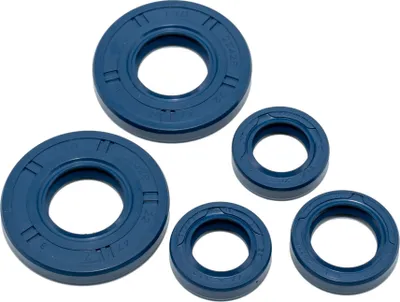 Produktbild von LYO Wellendichtring Set für Motor komplett blau, Doppellippe kompatibel mit Simson Schwalbe S50, KR51/1, SR4-2 Star, SR4-3, SR4-4