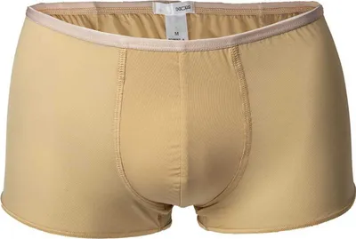 Produktbild von HOM Herren Shorts Plumes Trunks Boxer Hipster Unterhose Unterwäsche Ohne Eingriff Beige/Skin XL