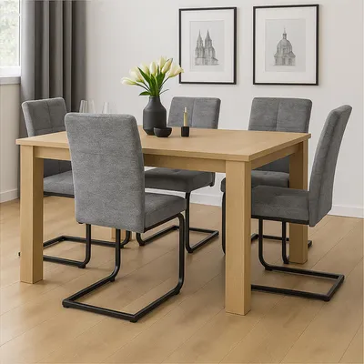 Produktbild von Esszimmerstuhl Kinsey Grau 4er-Set