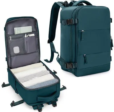 Immagine prodotto di SZLX Ryanair Bagaglio a mano 40x20x25 Zaino da viaggio da donna Zaino da cabina per aereo 40x20x25 Ryanair Zaino da cabina da uomo Zaino per laptop da 14 pollici Borsa da cabina impermeabile Zaino da viaggio