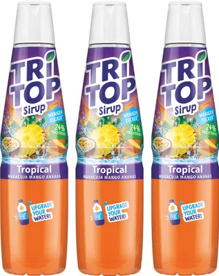 Produktbild von Tri Top Getränke-Sirup Tropical 600ml - Maracuja, Mango, Ananas (3er Pack)