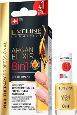 Produktbild von Eveline Cosmetics Nail Therapy Conditioner Professional Argan Elixir 12ml