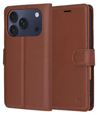 Produktbild von Techsuit – Leather Folio-Hülle für iPhone 17 Pro – braun