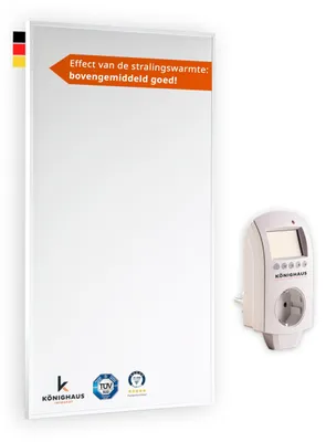 Immagine prodotto di Riscaldamento a infrarossi da parete - Potenza: 450 W - Superficie riscaldata: 5-12 m²