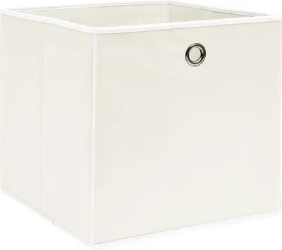 Immagine prodotto di Scatole Portaoggetti 10pz Bianche 32x32x32 cm Tessuto