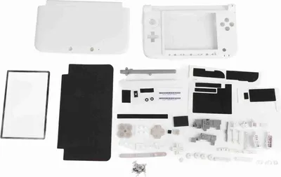 Zdjęcie produktu dla Kompletny zestaw części zamiennych do obudowy konsoli 3DS XL w kolorze białym