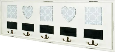 Produktbild von HAKU Wandgarderobe antikweiß - Massivholz, MDF, B/H/T: 77x26x3 cm