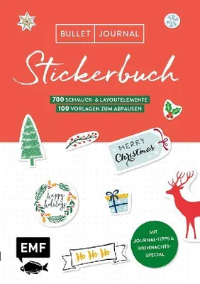Produktbild von Bullet Journal - Stickerbuch Merry Christmas: 700 weihnachtliche Schmuckelemente