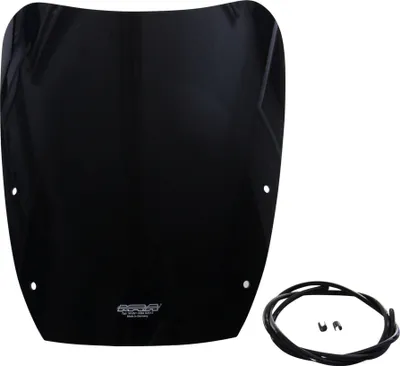 Image de Pare-brise MRA forme originale O noir avec ABE pour Suzuki GSX 750 FK