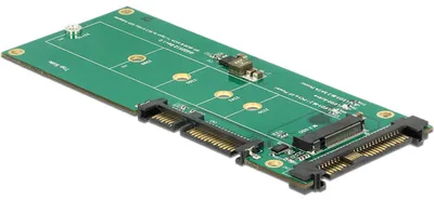 Obrázek produktu pro DeLOCK 62864, U.2, M.2, Černá, Zelená, 6 Gbit/s, Windows 10 Education, Windows 10 Education x64, Windows 10 Enterprise, Windows 10 Enterprise x64,..., 52 mm