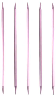 Produktbild von Stricknadeln - Doppelspitzig - Zum Stricken - 5 Stück, 5 mm, Pink