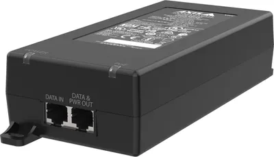 Zdjęcie produktu dla Axis TU8004, Midspan, Czarny, Axis, Plastik, IEEE 802.3af, IEEE 802.3bt, IS 13252, IEC/EN/UL 62368-1, CCC, EN 55032, EN 55035, EN 61000-3-2, EN 61000-3-3, EN 61000-6-1, EN...