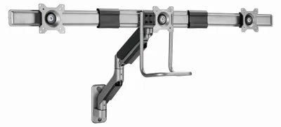 Produktbild von Gembird MA-WA3-01 Verstellbarer Wandmontagearm für 3 Displays, 17–27 Zoll, bis zu 6 kg
