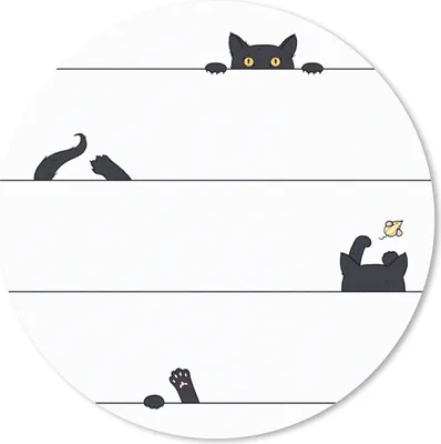 Produktbild von MuchoWow® Mauspad Mousepad Katze - Muster - Maus - Jungen - Mädchen - Kinder - Kinder 30x30 cm - Mousepads - Maus Mat - Pad - Mausunterlage - Tischunterlage - Schreibtischmatten