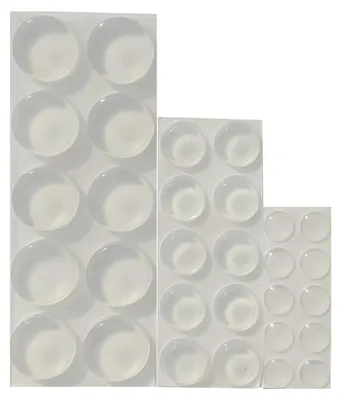 Produktbild von Transparenter, selbstklebender Türstopper zur Wandmontage, 30 hochwertige Türgriffschoner für den Boden, Türgriffschutz – Wand- und Türgriffschoner